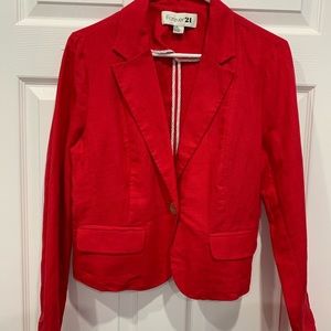 Forever 21 red blazer size L